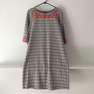 Soft embroidered fall dress